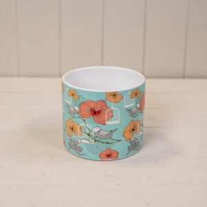 Floral Bird Cage Pot