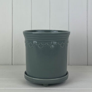 Grey Saucer Pot TD17cm