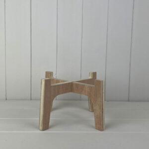 Large Natural Slot-together (Flat Pack) Plant Stand For 16cm Pot