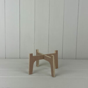Small Natural Slot-together (Flat Pack) Plant Stand For 12cm Pot