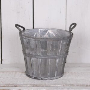 Greywashed Wooden Barrel