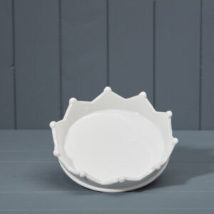 White Ceramic Crown Tray