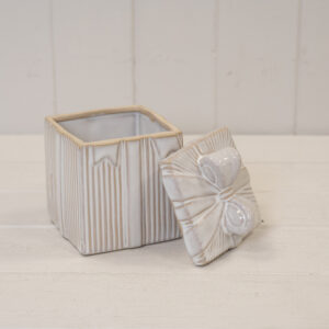 Natural Ceramic Gift Box with Lid