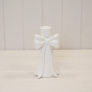 Tall Draping Bow Candle Holder.