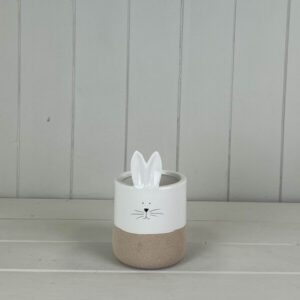 Ceramic White Rabbit Pot