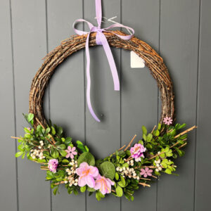 Boxwood And Flower Wreath