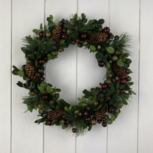 Pinecone and Breey Wreath