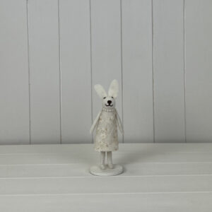 Rabbit Wearing Pink Floral Dess