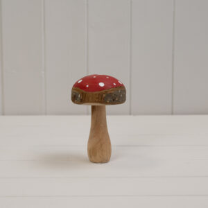 Red Wooden Toadstool