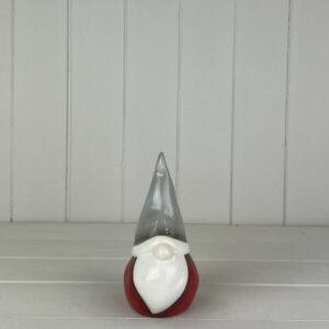 Red/Grey Ceramic Gonk 16cm