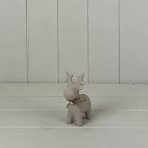 Sand Texture Effect Ceramic Reindeer Decoration