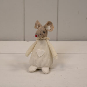 Short Cream Fabric Mouse