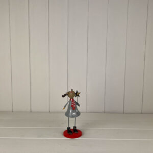 Tall Metal Reindeer Figurine
