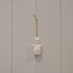 White Ceramic Hanging Snowman