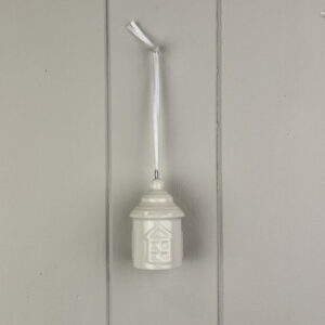 White Ceramic Hanging House Decoration