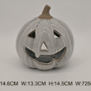 Stone glazed ceramic Pumpkin Tealight