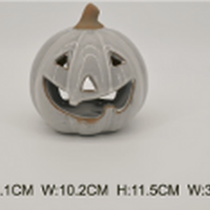 Stone glazed ceramic Pumpkin Tealight