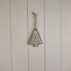 Beige Mottle Ceramic Hanging Tree Decoration