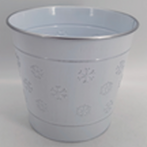 Frosted Snowflakes Pot