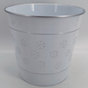 Frosted Snowflakes Pot