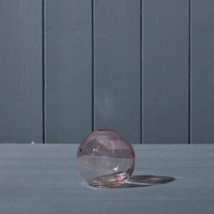 Lavender Globe Glass Vase