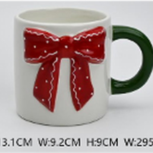 Red Polka Dot Patterned Mug