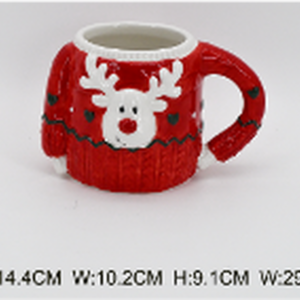 Red Christmas Sweater Ceramic Mug