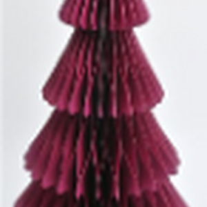 Claret Red Paper Christmas Tree