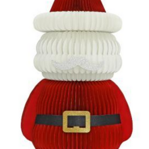 Paper Santa in Traditional Colours with Magnet Closings
