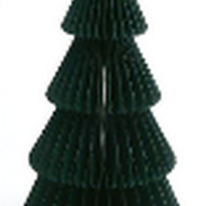 Set of 3 Dark Green Paper Christmas Trees