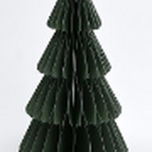 Set of 3 Sage Green Paper Christmas Trees
