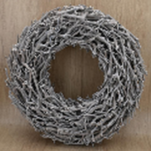 Root Branch Wreath Whitewash 45cm