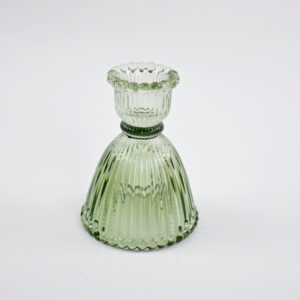 Vintage Green Candle Holder Small