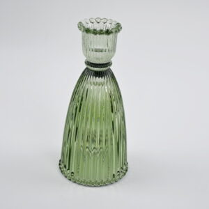 Vintage Green Candle Holder Medium
