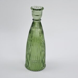 Vintage Green Candle Holder Tall