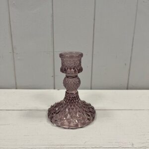 Amethyst Glass Candle Holder