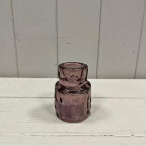 Small Amethyst Textured Candle Holder