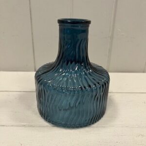 Blue Decorative Glass Bottle