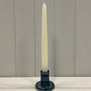 Blue Smooth Small Candle Holder