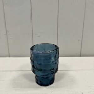 Large Blue Textured Candle Holder