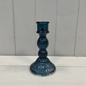 Medium Blue Decorative Candle Holder