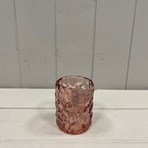 Large Rose Straight Textured Candle Holder