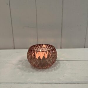 Rose Diamond Pattern Tealight Holder