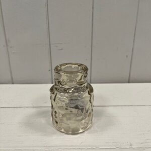 Large Smokey Brown Textured Candle Holder