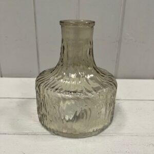 Smokey Brown Decorative Glass Bottle