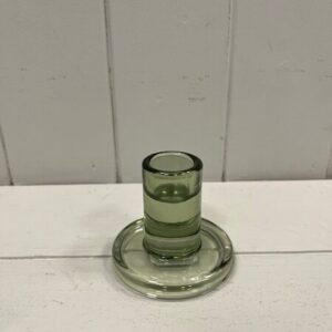 Vintage Green Smooth Small Candle Holder