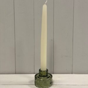 Vintage Green Textured Candle Holder