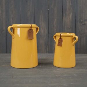 Burnt Yellow For You" Vase"