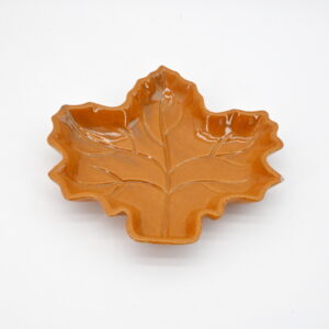 Autumnal Orange Leaf shape plate