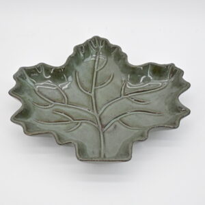 Dark Green Leaf shape plate